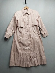 Vintage Fleet Street hellrosa Gürteltrench/Regenmantel Damen 4P Gürtel gefüttert - Bild 1 von 5