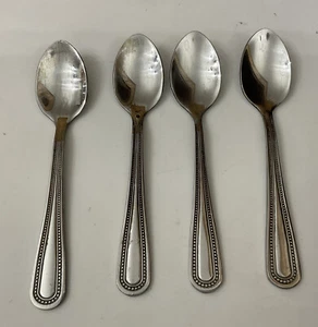 4 cucharaditas de té de café de 12 cm con cuentas de acero inoxidable de 18/0 cuentas - cubiertos - Imagen 1 de 6