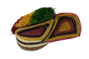 Hand Woven Parrot Mask - Picture 1 of 5