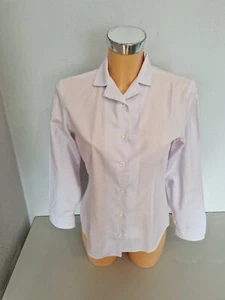 BENETTON  Damen  Hemd  Bluse  hellflieder  Gr. XS  Baumwolle  Langarm  WIE NEU - Picture 1 of 5