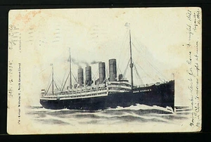 169-BOATS & SHIPS -GERMANY -KAISER WILHELM II, North German Lloyd (1905) - Picture 1 of 2