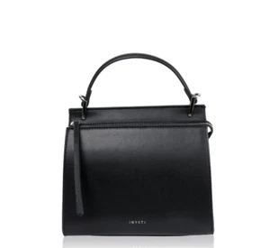 Handtasche Henkeltasche Dune Schwarz Black Umhängetasche Schultertasche Vegan Ku - Bild 1 von 2