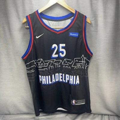 Philadelphia 76ers Ben Simmons Nike Sixers City Edition Swingman Jersey Size 50 - Image 1 of 4
