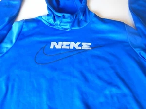 Nike Men’s Blue Pullover Therma-Fit Fleece Lined Hoodie Sweatshirt  XXL - Picture 1 of 10