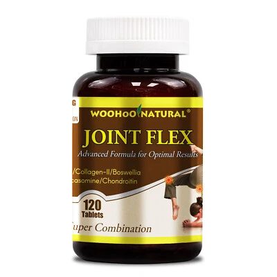 WooHoo Natural JOINT FLEX Glucosamine Chondroitin MSM Boswellia Collagen 120 CT - Image 1 of 3