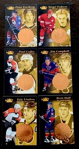 Lot Of 6x 1997 Pinnacle Mint Die Cut Cards Lindros, Federov, Hull, Forsberg Etc - Picture 1 of 2