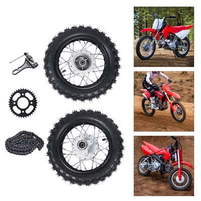 2.5-10 Front and Rear Wheel Tire Assembly for Honda CRF50 XR50 BBR KLX Dirt Bike - Изображение 1 из 4