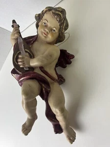 😇Vintage Cherub Angel 12 Inch Blo Mold Decoration New/Old Stock 1 Day Ship!👍 - Picture 1 of 7