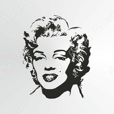 MARILYN MONROE BIG SIZES Reusable Stencil Decor Movie Star Famous / Marilyn1
