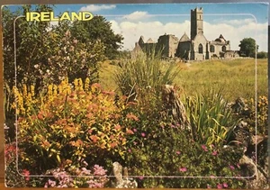 Irish PC View QUIN ABBEY Ruins Clare Shannon Ireland E Nägele John Hinde 2/741 - Picture 1 of 2