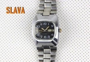 SLAVA Automatic Soviet Mechanical Herren Armbanduhren Classic Vintage Watch - Bild 1 von 8