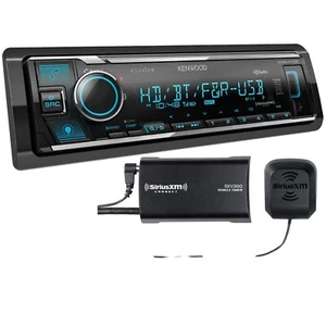 Kenwood KMM-X705 AM FM HD BT Dual USB Car Stereo, Plus SiriusXM Satellite Tuner - Picture 1 of 4