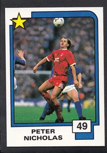 Panini Football Card- 1988 Soccer Superstars - No 49 - Peter Nicholas - Picture 1 of 1