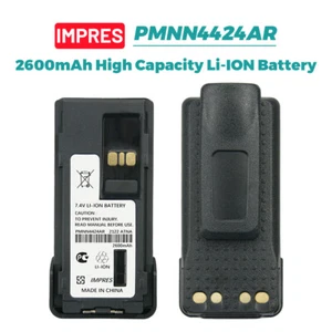 2X PMNN4424AR 2600mAh IMPRES Li-ion Battery For Motorola APX1000 APX2000 APX3000 - Picture 1 of 12