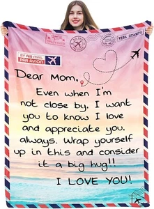 Regali per Mamma Coperta Mamma Calda per Festa della Mamma, Morbida e Leggera, Regalo Mamma - Foto 1 di 7