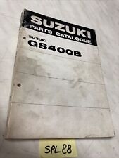 Suzuki GS400B GS400 B Catalogo Monete Ricambio Parts Lista GS 400