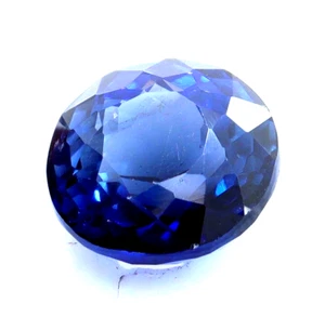 Piedras preciosas sueltas de corte redondo azul zafiro de Ceilán de 8,70 quilates con certificación natural - Imagen 1 de 5