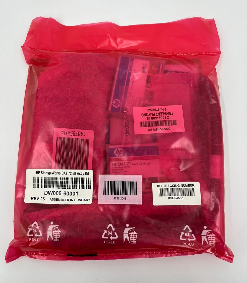 HP DAT 72 SCSI Accessory Kit DW009-60001 New in Sealed Package - Image 1 of 4