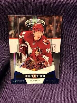 2010-11 Panini Certified Mikkel Boedker Blue Mirror Auto 49/50 Signature - Image 1 of 4