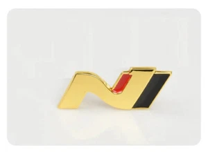 N Gold Colour Metal Car Badge - Picture 1 of 2