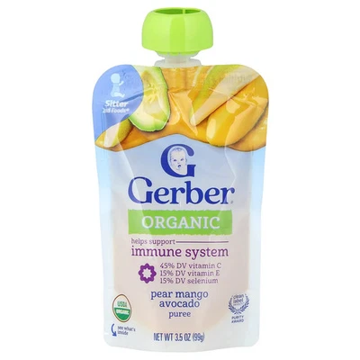 Organic Puree, 2nd Foods®, Pear, Mango, Avocado, 3.5 oz (99 g) - Image 1 of 3