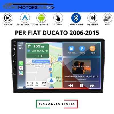 Autoradio 9” Android 15 Per Fiat Ducato 2007-2015 CarPlay Snapdragon WiFi 2+64GB - Immagine 1 di 4