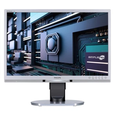 Philips 225b1cs/00 Bildschirm 22 " DVI VGA Vesa Mit Anschluss USB Display PC - Bild 1 von 4