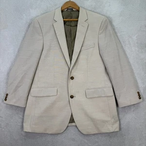 NUEVO SADDLEBRED Para Hombres 42R Beige Mezcla Elástica Abrigo Deportivo Blazer Chaqueta Informal Flex - Imagen 1 de 12