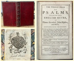 1785 Finely Bound Cambridge Prayer Book & Psalms.   Red Leather Binding. - Bild 1 von 20