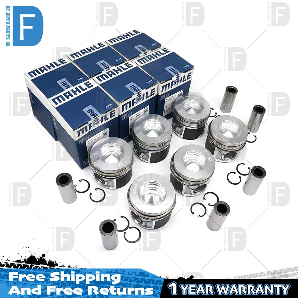 Juego de 6 anillos de pistón MAHLE Φ83,01+0,5 mm para VW Touareg Audi A4 A6 Q7 3,0T diésel Foto 1 de 4