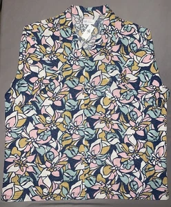Gap Hawaii Blumen Hemd Herren Größe XXL 2XL Leinen Baumwolle Standard Fit Kurz Neu mit Etikett - Bild 1 von 6