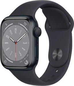 Apple Watch Series 8 [GPS, 41mm] - Midnight Aluminum Case with Midnight Sport - Photo 1 sur 5