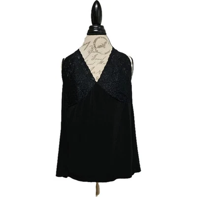 Lane Bryant Black Lace Bust Babydoll Tank Size 18/20 Y2K Vamp Whimsigoth  - Image 1 of 4