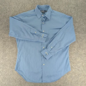 Polo Ralph Lauren Shirt Mens 15 1/2 32/33 Blue Warwick Cotton Dress Button Down - Picture 1 of 7
