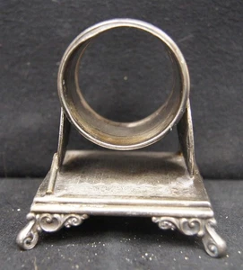 SIMPSON HALL & MILLER Co Silverplate Napkin Ring #053 Fans - Picture 1 of 5