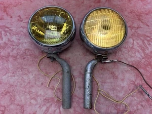 Nice pair 1930-1940's BLC- 856J ,fog lights, brackets, 6 volt working Ford Chevy - Picture 1 of 19
