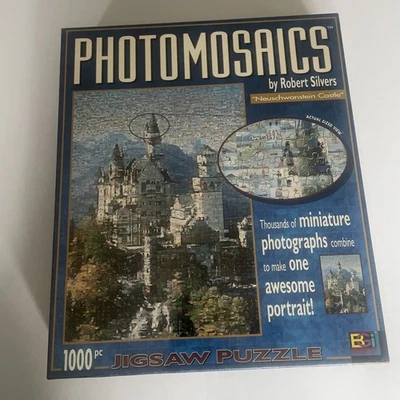 Puzzle SEALED Robert Silvers Photomosaics Neuschwanstein Castle 1000 Pc.  - Image 1 of 4