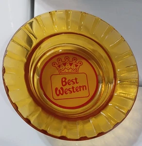 Vintage Best Western Motels Aschenbecher - altes Logo - Braunglas Retro - Bild 1 von 3