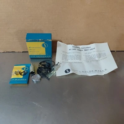 1963 Studebaker Lark Glove Box Vanity Tray Light Kit NOS AC-3417 - Image 1 of 4