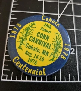 Spilla Centenario Cocata Carnevale Mais 29° Annuale 1978 Minnesota - Foto 1 di 3