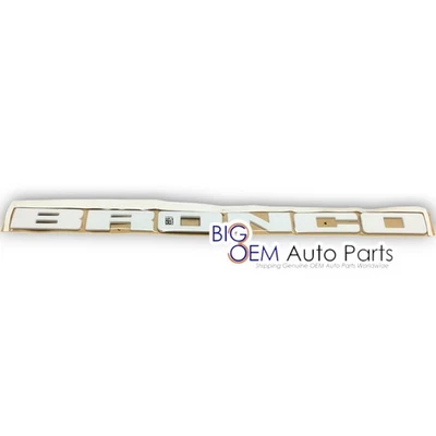 Ford Bronco Sport 2021-2025 parrilla delantera blanca placa de identificación emblema OEM M1PZ-8A224-A Foto 1 de 4