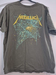 METALLICA SPIDERWEB WITH SPIDER T-Shirt Green XL - Picture 1 of 5