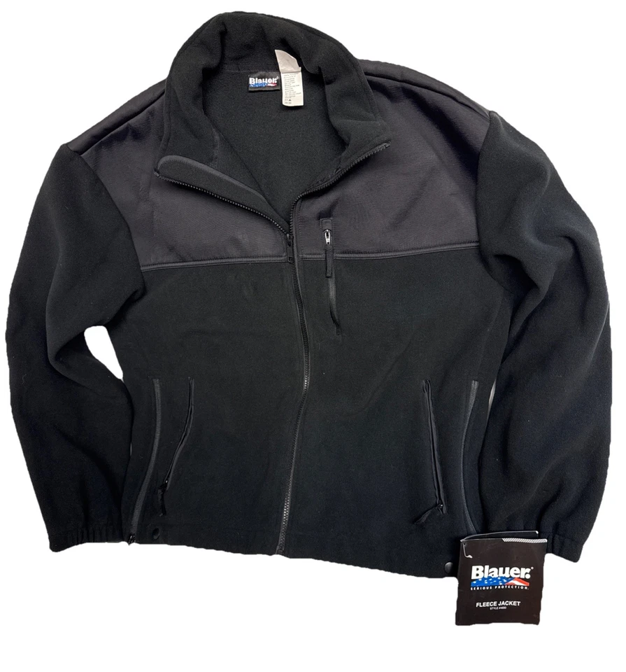 NWT Blauer 4650 Fleece Jacket Mens Black Large Regular - Image 1 of 4