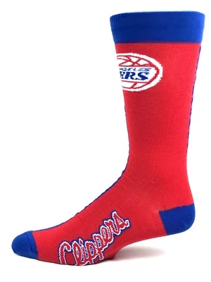 Calcetines de baloncesto de Los Angeles Clippers grandes desajustes rojos y azules Foto 1 de 4