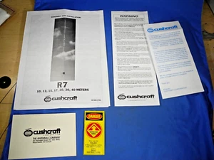 CUSHCRAFT R7 Instrukcja montażu anteny Szynka Radio i WIĘCEJ! (Darmowa wysyłka!) - Zdjęcie 1 z 8
