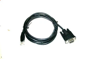 Neu Original Dell Seriell DB9 Buchse auf RJ45 schwarz Kabel 1J753 - Bild 1 von 1