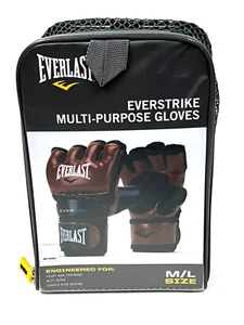 Everlast Everstrike Multi-Purpose Gloves Size M/L Black/Red Boxing Evercool - Picture 1 of 2