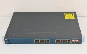 CISCO Switch - WS-C3560-24PS-S - Catalyst 3560 24 10/100 PoE 2 SFP - Photo 1/6