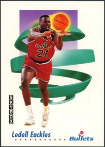 1991 SkyBox Ledell Eackles Card #288