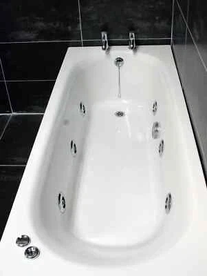 HYDROS Imelda Whirlpool Bath 1700mm Luxury Spa Massage 6 Chrome Hyflow Jets